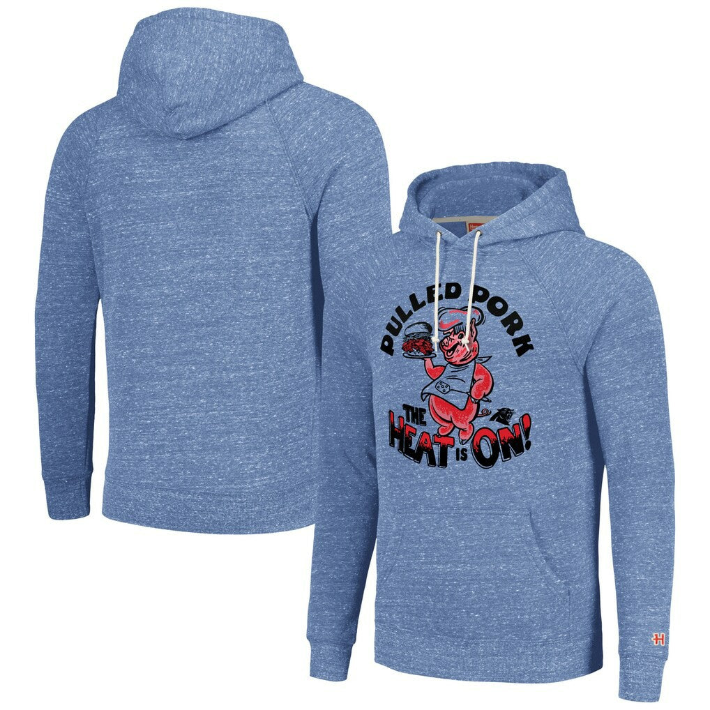 Carolina Panthers Homage Unisex NFL x Guy Fieri’s Flavortown Tri-Blend Pullover Hoodie - Light Blue discount