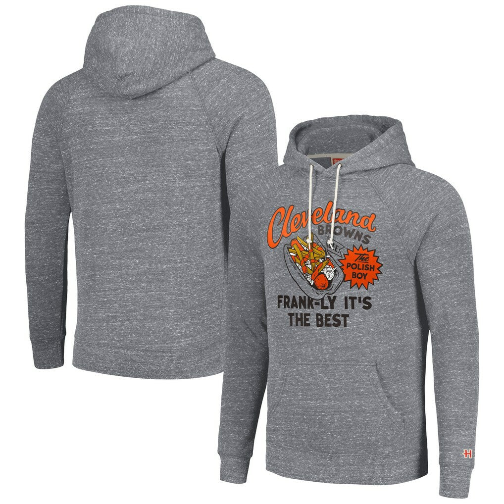 Cleveland Browns Homage Unisex NFL x Guy Fieri’s Flavortown Tri-Blend Pullover Hoodie - Gray online