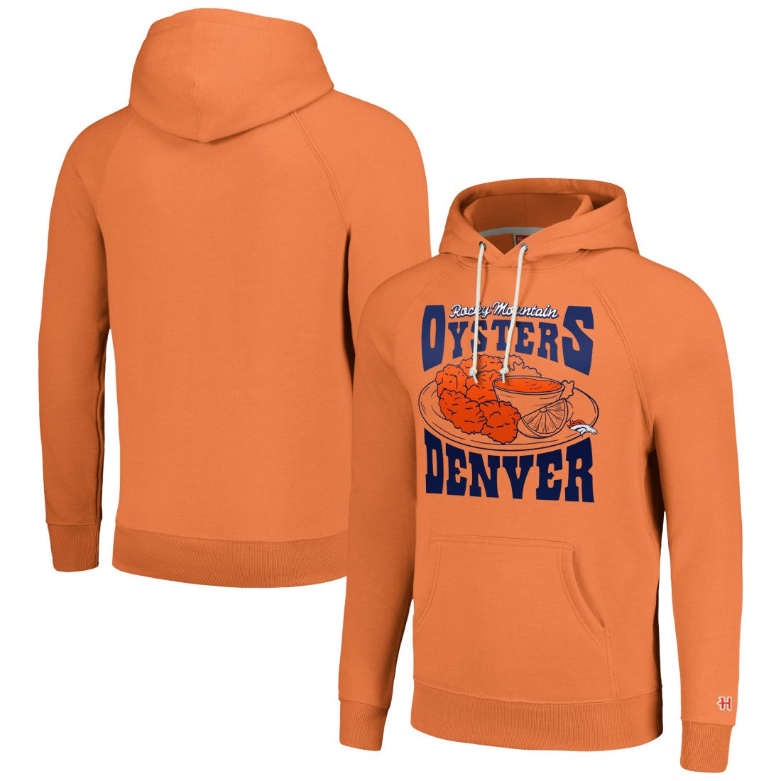 Denver Broncos Homage Unisex NFL x Guy Fieri’s Flavortown Tri-Blend Pullover Hoodie - Orange cheap