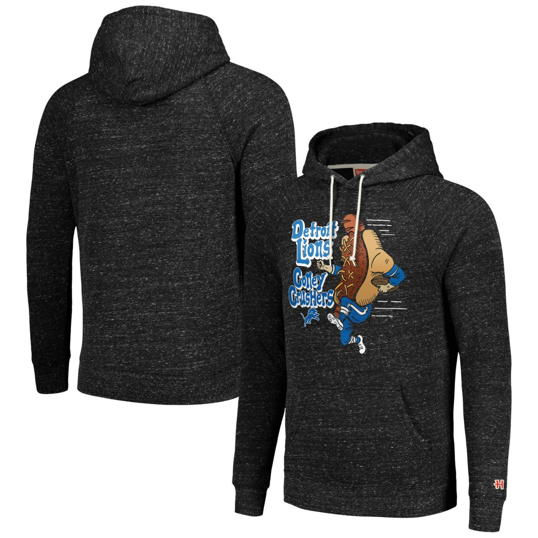 Detroit Lions Homage Unisex NFL x Guy Fieri’s Flavortown Tri-Blend Pullover Hoodie - Charcoal cheap