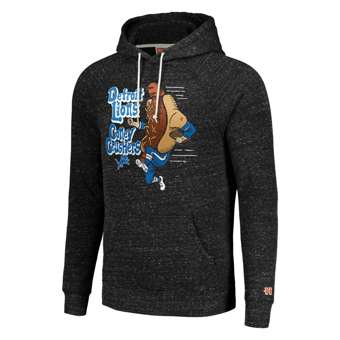 Detroit Lions Homage Unisex NFL x Guy Fieri’s Flavortown Tri-Blend Pullover Hoodie - Charcoal cheap