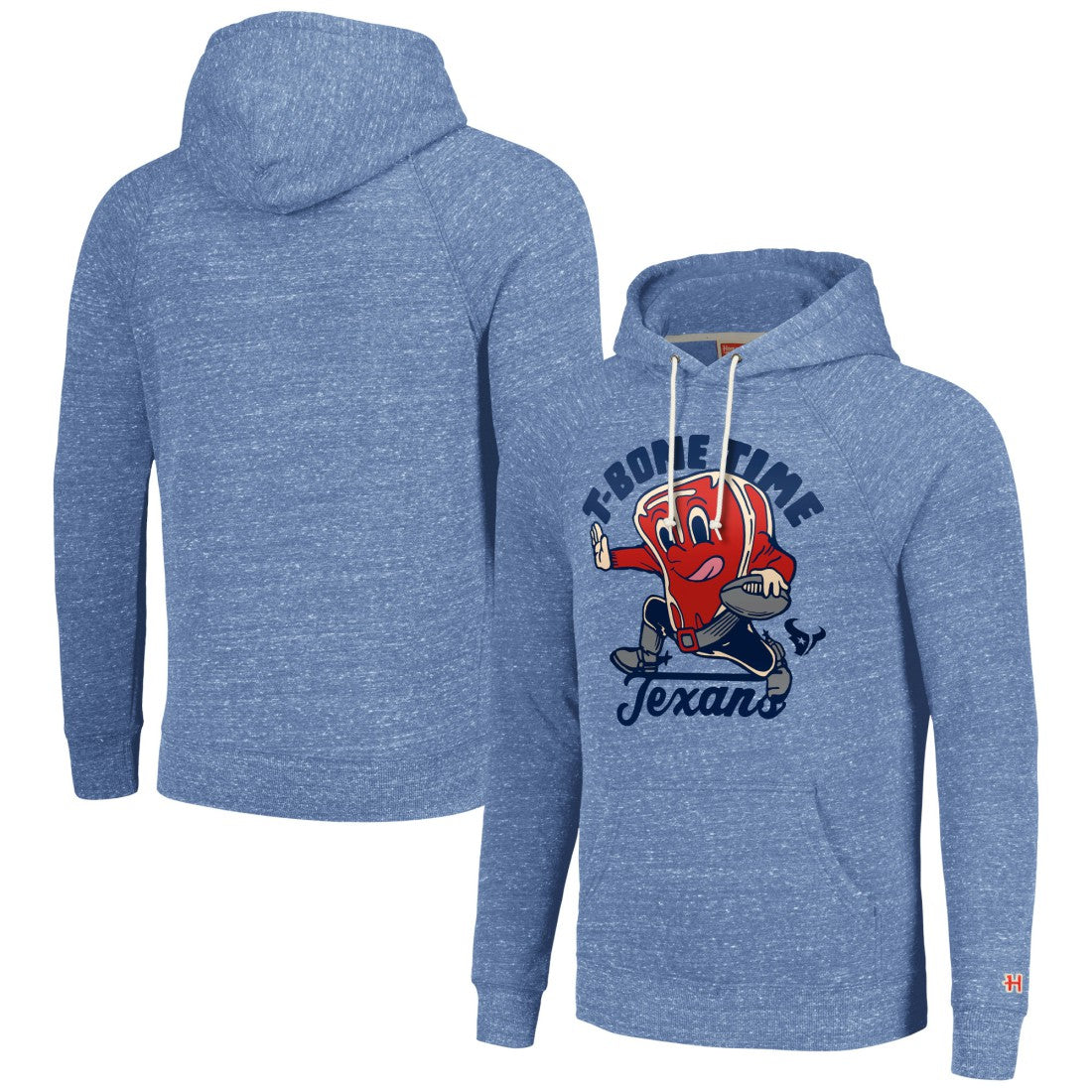 Houston Texans Homage Unisex NFL x Guy Fieri’s Flavortown Tri-Blend Pullover Hoodie - Light Blue online
