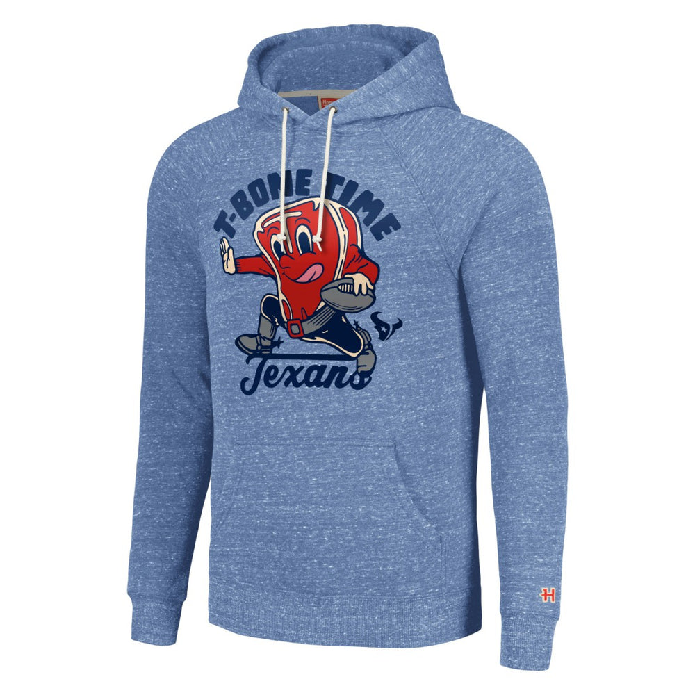 Houston Texans Homage Unisex NFL x Guy Fieri’s Flavortown Tri-Blend Pullover Hoodie - Light Blue online