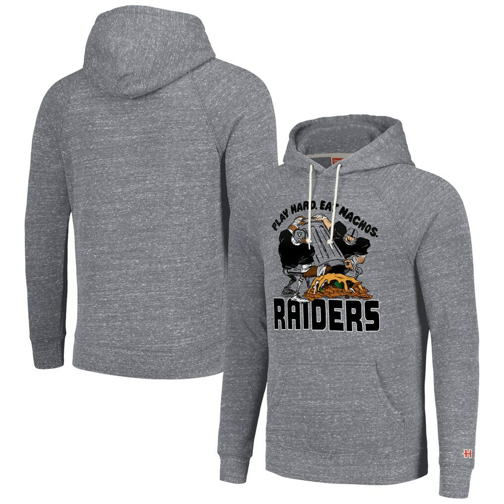 Las Vegas Raiders Homage Unisex NFL x Guy Fieri’s Flavortown Tri-Blend Pullover Hoodie - Gray outlet