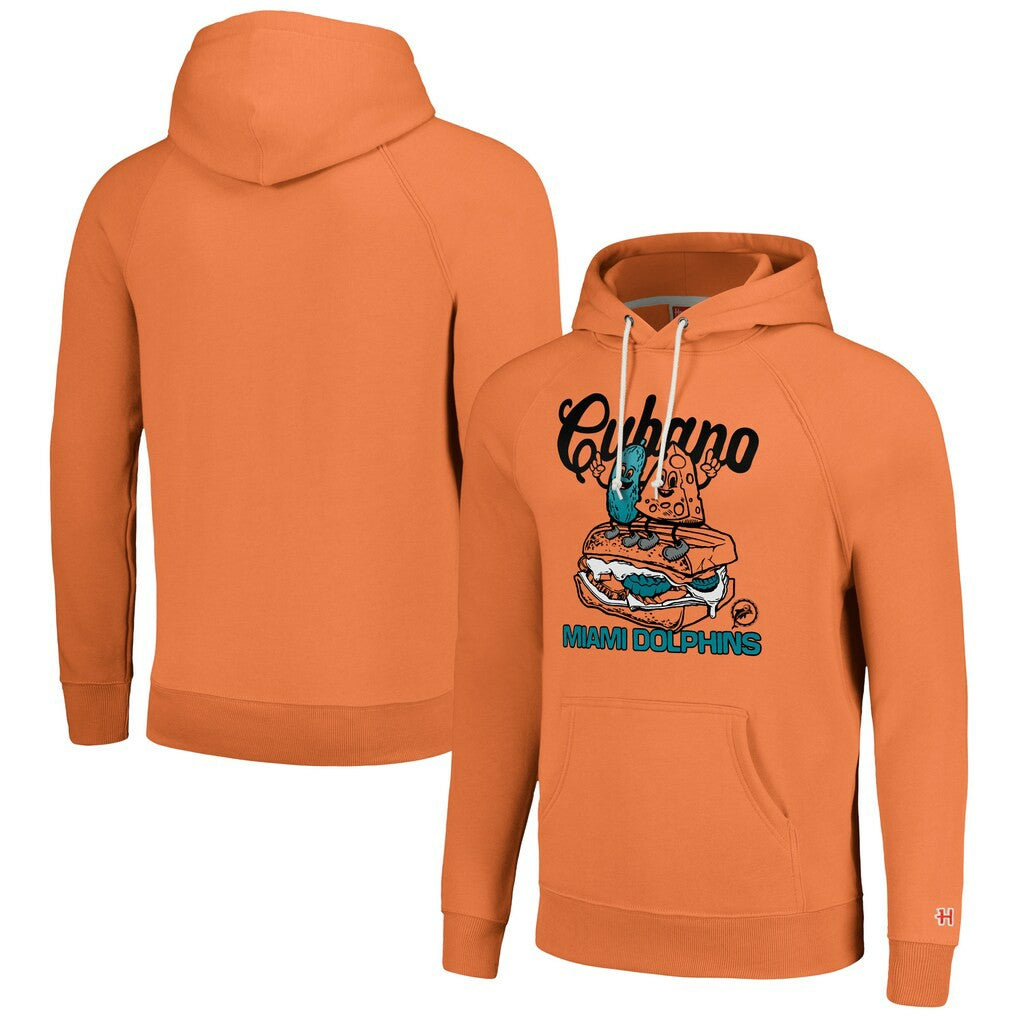 Miami Dolphins Homage Unisex NFL x Guy Fieri’s Flavortown Tri-Blend Pullover Hoodie - Gray discount