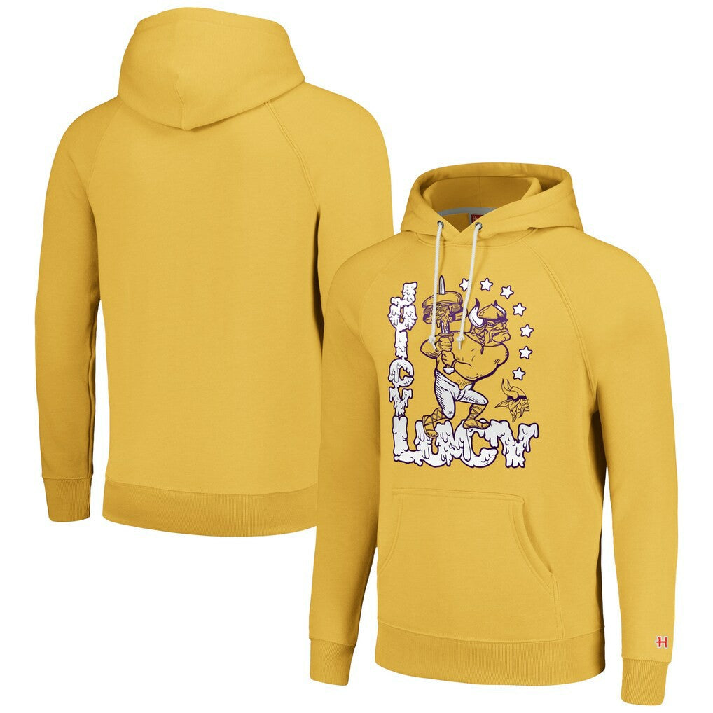 Minnesota Vikings Homage Unisex NFL x Guy Fieri’s Flavortown Tri-Blend Pullover Hoodie - Gold for sale