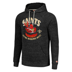 New Orleans Saints Homage Unisex NFL x Guy Fieri’s Flavortown Tri-Blend Pullover Hoodie - Charcoal for sale