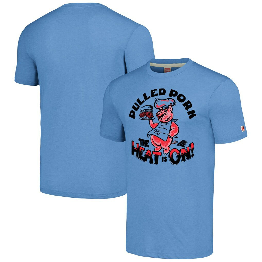 Carolina Panthers Homage Unisex NFL x Guy Fieri’s Flavortown Tri-Blend T-Shirt - Light Blue online