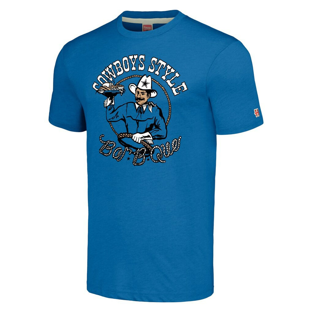 Dallas Cowboys Homage Unisex NFL x Guy Fieri’s Flavortown Tri-Blend T-Shirt - Royal for sale