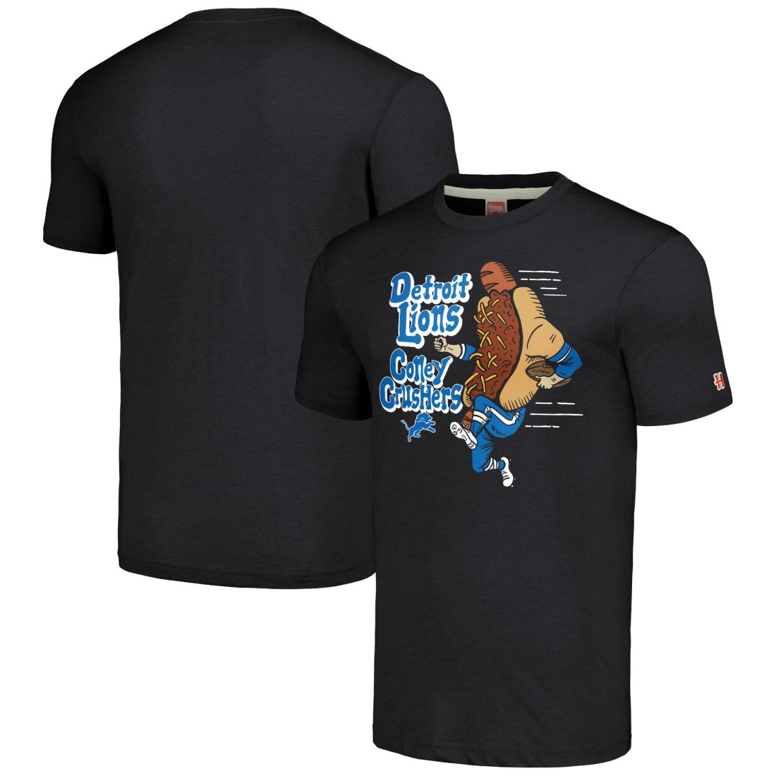 Detroit Lions Homage Unisex NFL x Guy Fieri’s Flavortown Tri-Blend T-Shirt - Charcoal on sale