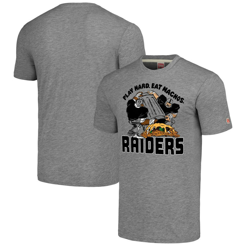 Las Vegas Raiders Homage Unisex NFL x Guy Fieri’s Flavortown Tri-Blend T-Shirt - Gray on sale