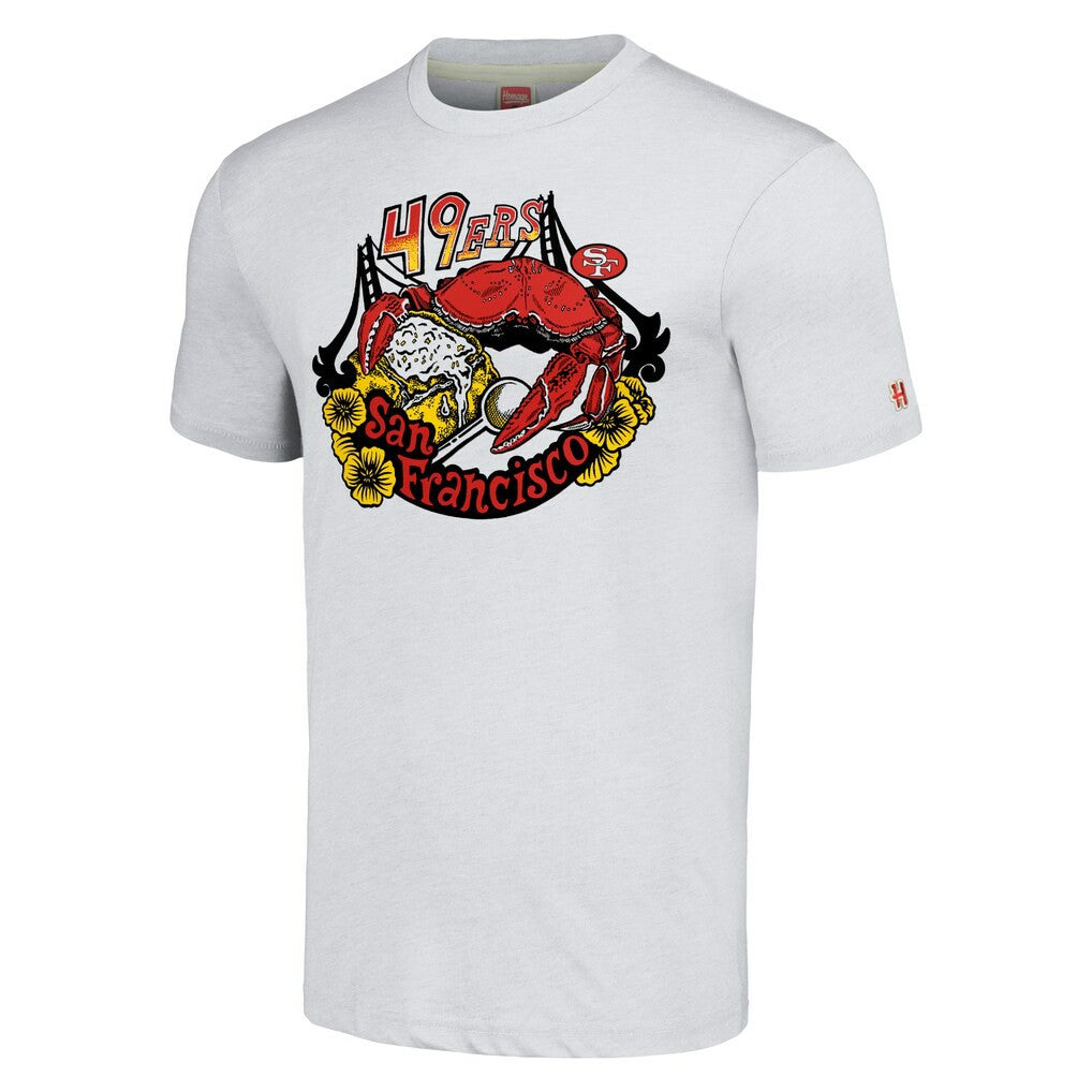 San Francisco 49ers Homage Unisex NFL x Guy Fieri’s Flavortown Tri-Blend T-Shirt - Ash cheap