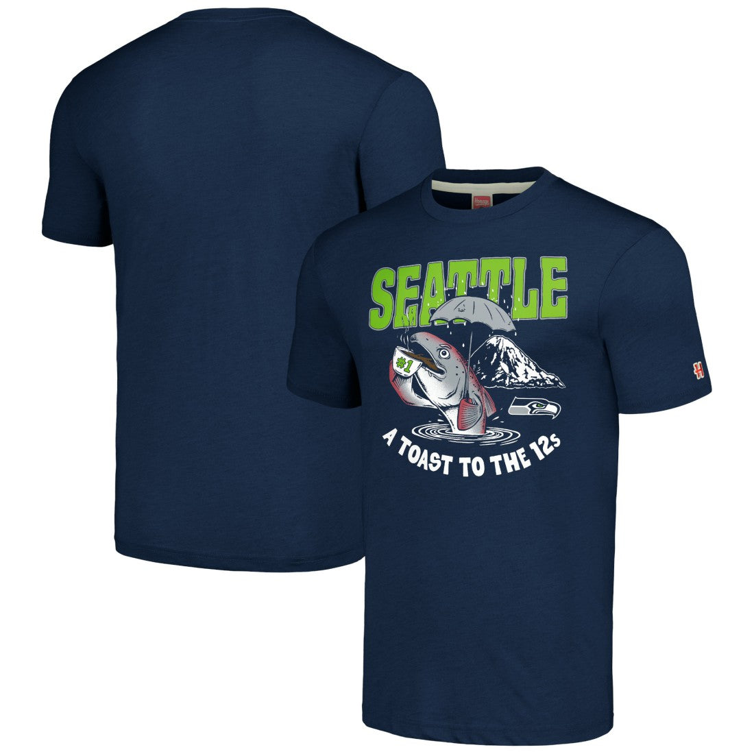 Seattle Seahawks Homage Unisex NFL x Guy Fieri’s Flavortown Tri-Blend T-Shirt - Navy discount