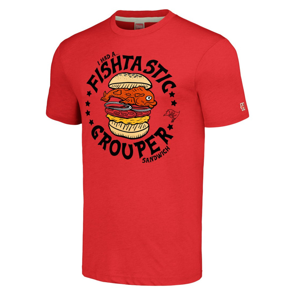 Tampa Bay Buccaneers Homage Unisex NFL x Guy Fieri’s Flavortown Tri-Blend T-Shirt - Red online