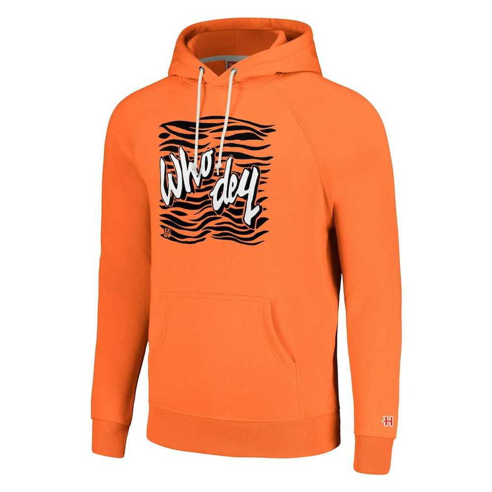 Cincinnati Bengals Homage Unisex Hyperlocal Raglan Pullover Hoodie - Orange cheap
