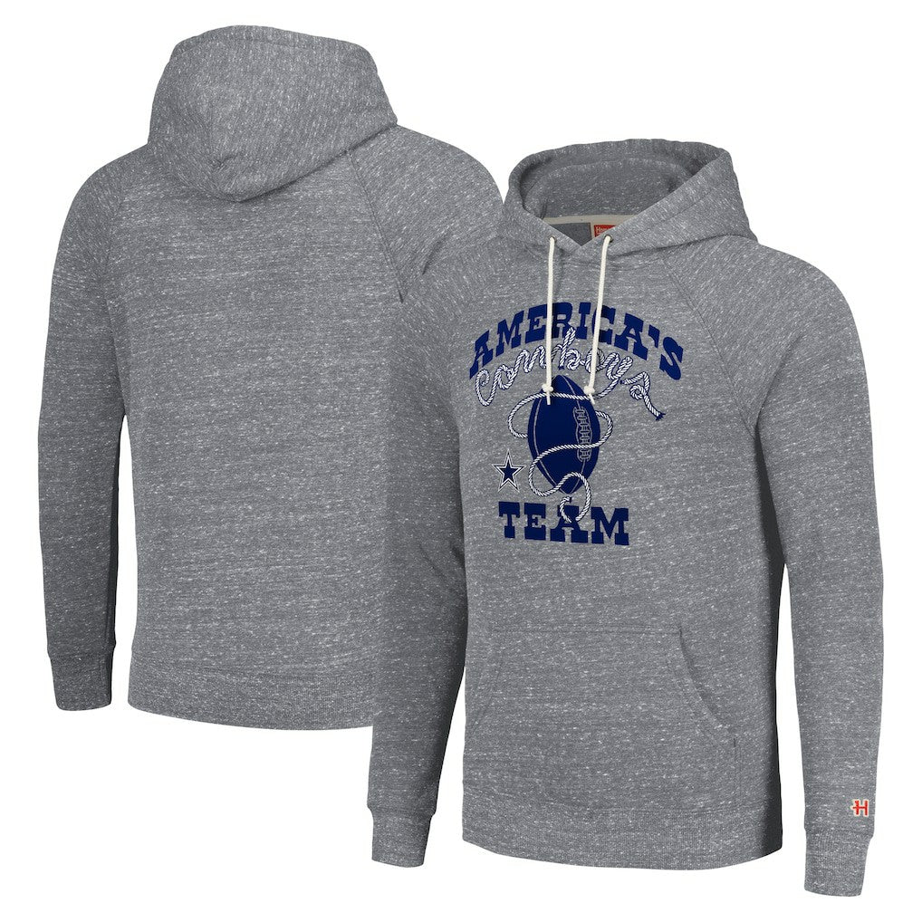 Dallas Cowboys Homage Unisex Hyperlocal Raglan Pullover Hoodie - Gray cheap
