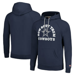 Dallas Cowboys Homage Unisex Hyperlocal Raglan Pullover Hoodie - Navy cheap