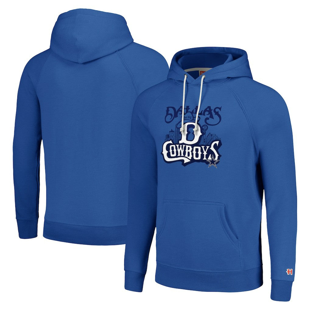Dallas Cowboys Homage Unisex Hyperlocal Raglan Pullover Hoodie - Royal on sale