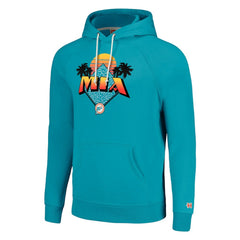 Miami Dolphins Homage Unisex Hyperlocal Raglan Pullover Hoodie - Aqua cheap