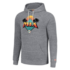 Miami Dolphins Homage Unisex Hyperlocal Raglan Pullover Hoodie - Gray on sale