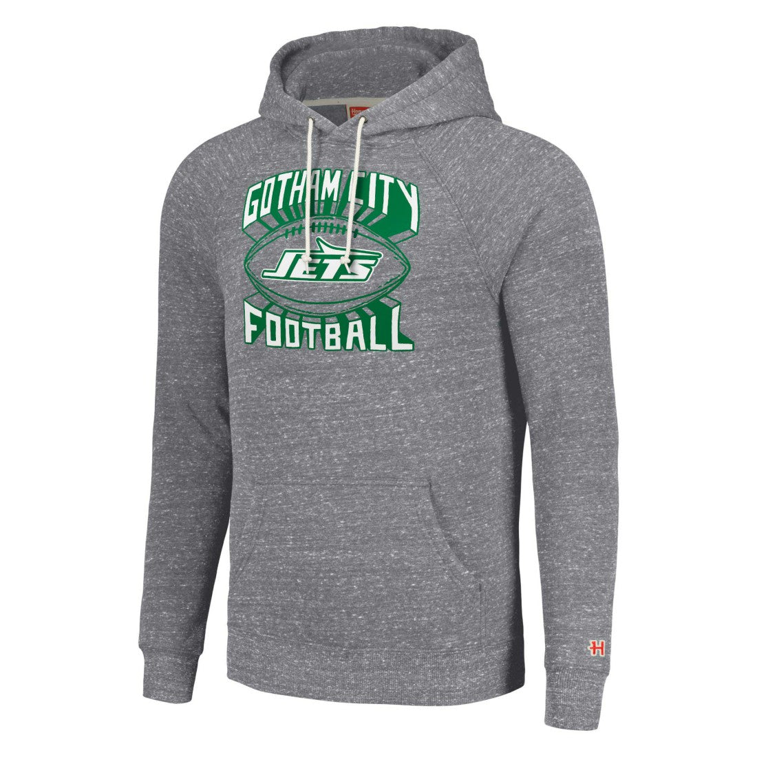 New York Jets Homage Unisex Hyperlocal Raglan Pullover Hoodie - Gray outlet