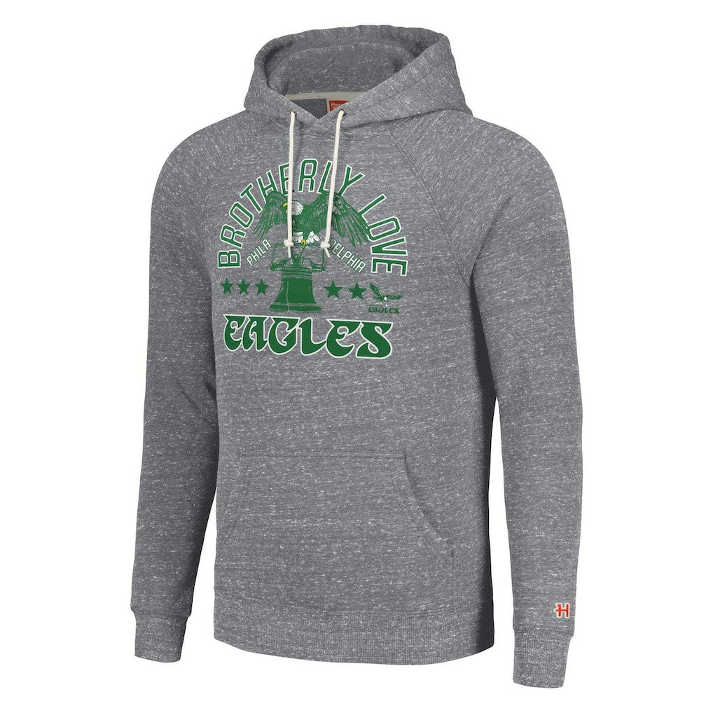 Philadelphia Eagles Homage Unisex Hyperlocal Raglan Pullover Hoodie - Gray cheap