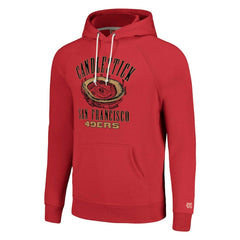 San Francisco 49ers Homage Unisex Hyperlocal Raglan Pullover Hoodie - Scarlet for sale