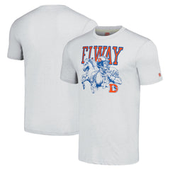 John Elway Denver Broncos Homage Unisex Unisex Caricature Retired Player Tri-Blend T-Shirt - Ash online
