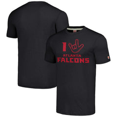 Atlanta Falcons Homage Unisex The NFL ASL Collection by Love Sign Tri-Blend T-Shirt - Charcoal sale