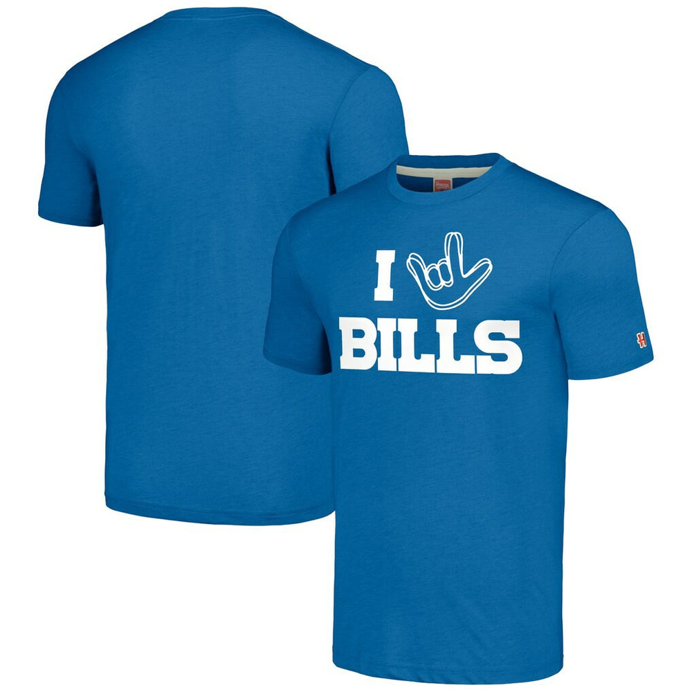 Buffalo Bills Homage Unisex The NFL ASL Collection by Love Sign Tri-Blend T-Shirt - Royal discount