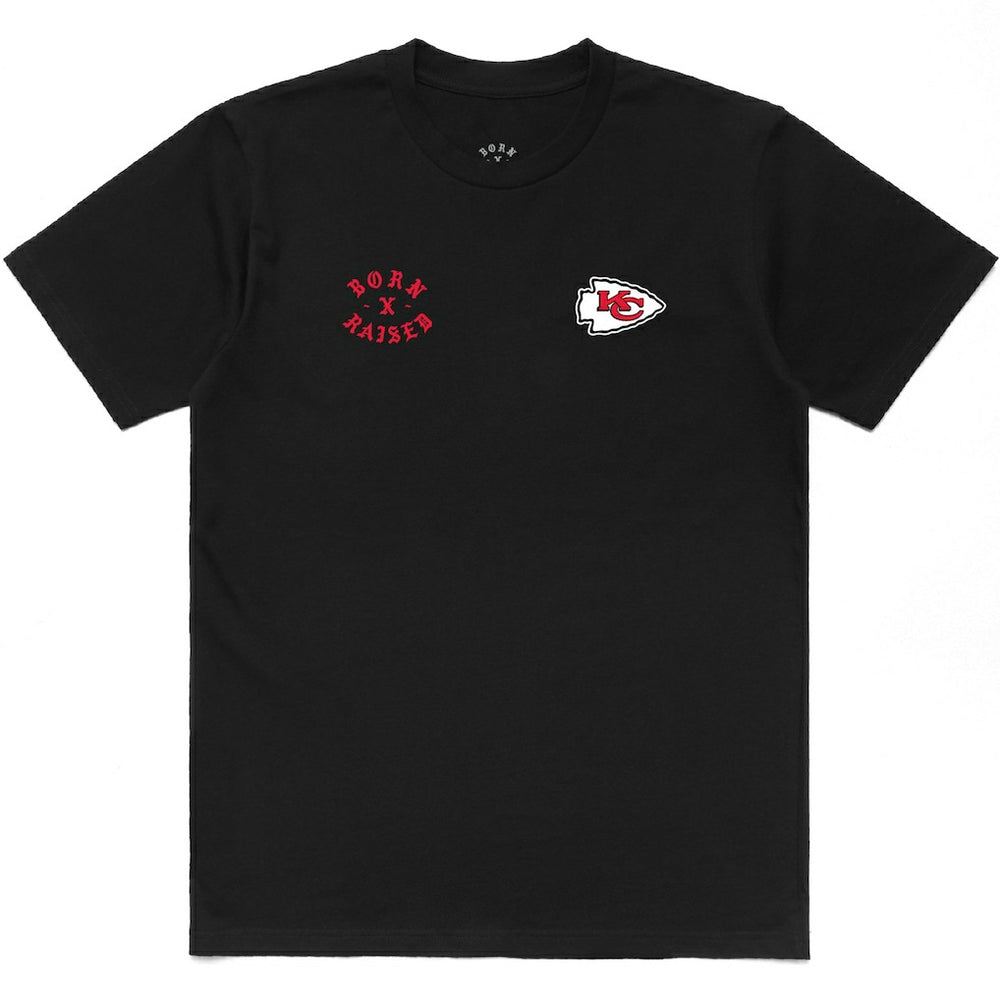 Kansas City Chiefs Born x Raised Unisex T-Shirt - Black on sale