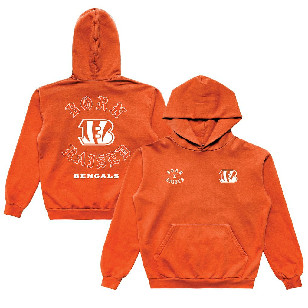 Cincinnati Bengals Born x Raised Unisex Pullover Hoodie - Orange online