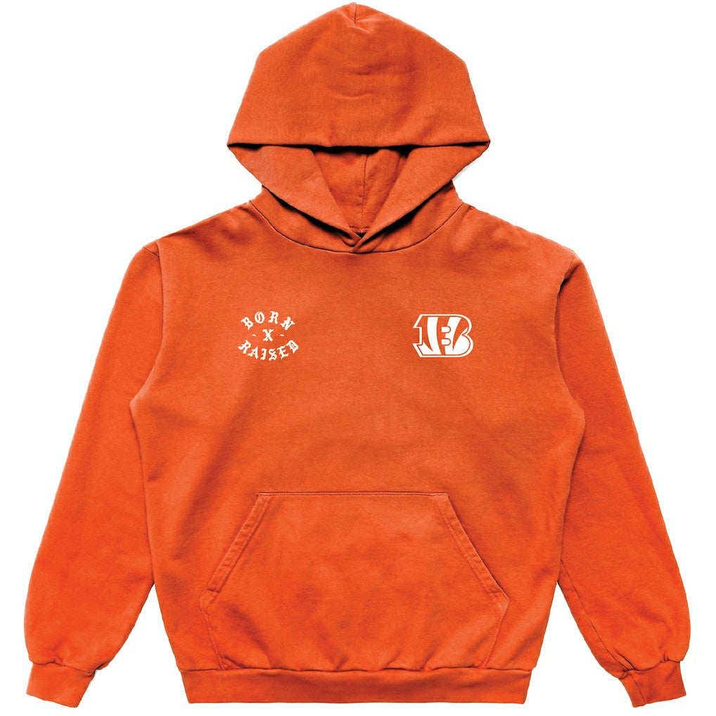 Cincinnati Bengals Born x Raised Unisex Pullover Hoodie - Orange online