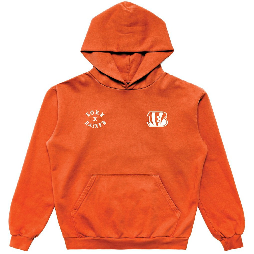 Cincinnati Bengals Born x Raised Unisex Pullover Hoodie - Orange online