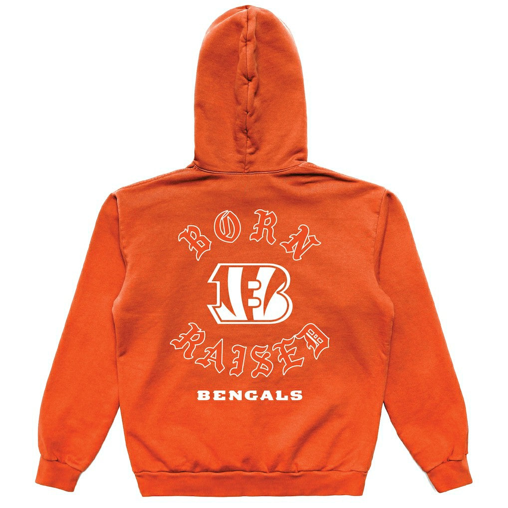 Cincinnati Bengals Born x Raised Unisex Pullover Hoodie - Orange online