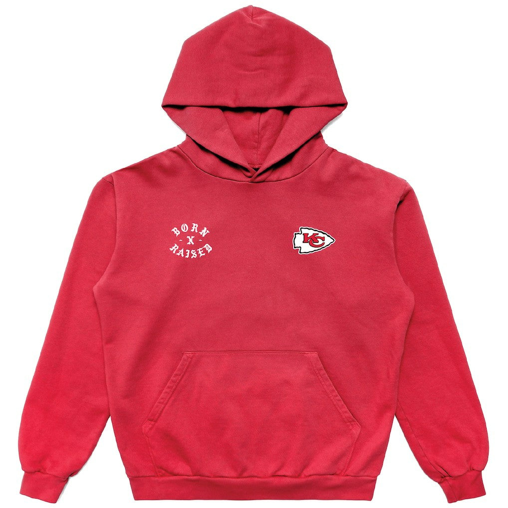 Kansas City Chiefs Born x Raised Unisex Pullover Hoodie - Red discount