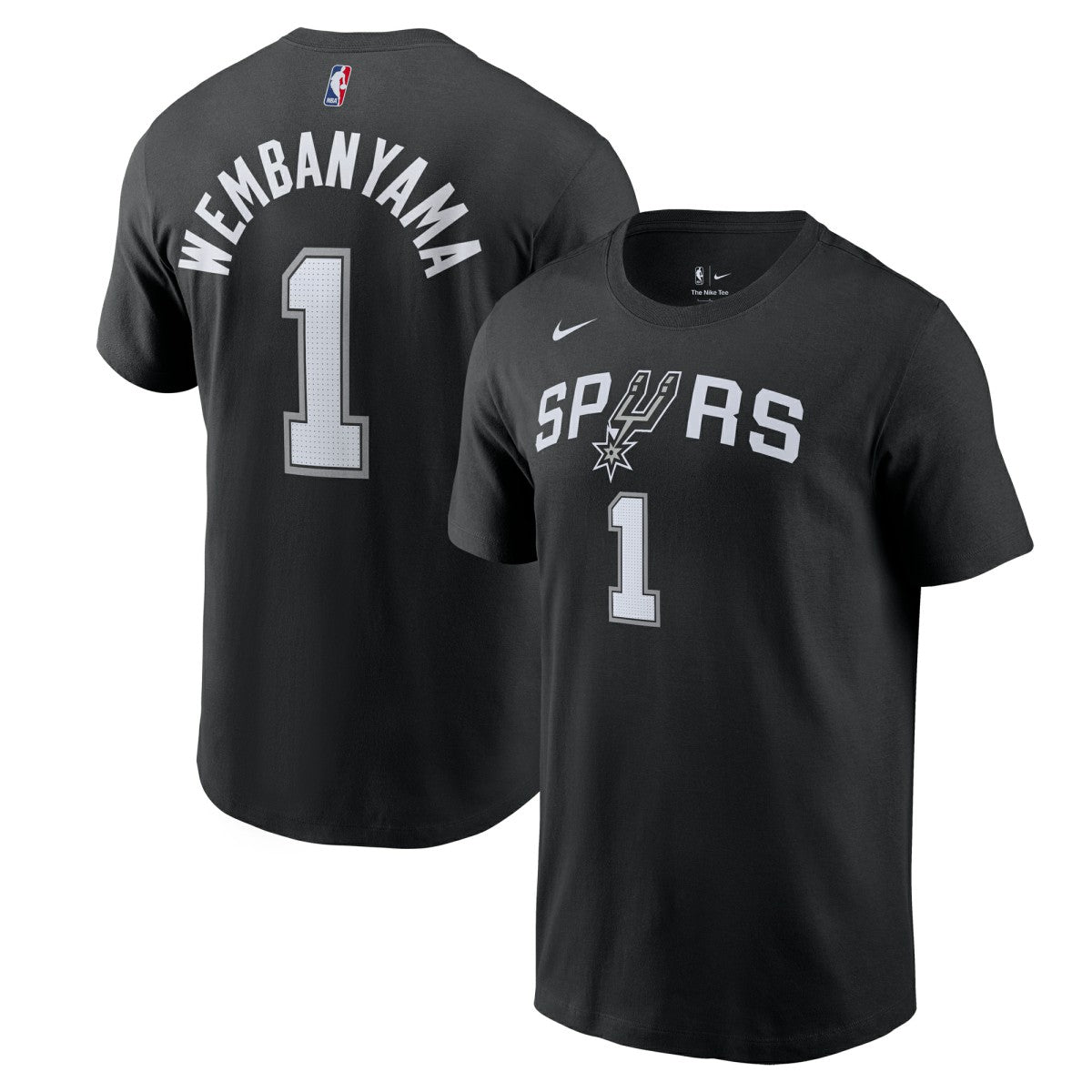 Victor Wembanyama San Antonio Spurs Icon 2022/23 Name & Number T-Shirt - Black | Nike shop