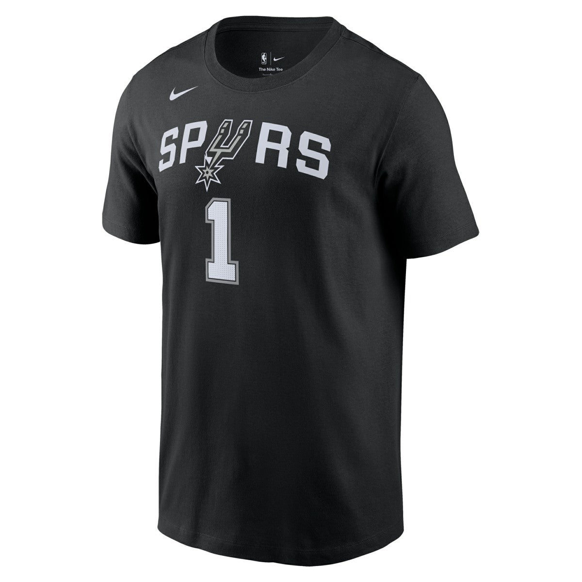 Victor Wembanyama San Antonio Spurs Icon 2022/23 Name & Number T-Shirt - Black | Nike shop