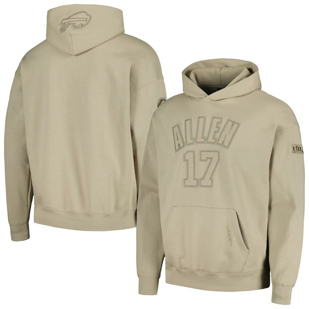 Josh Allen Buffalo Bills Pro Standard Player Name & Number Pullover Hoodie - Tan for sale