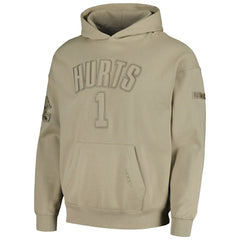 Jalen Hurts Philadelphia Eagles Pro Standard Player Name & Number Pullover Hoodie - Tan discount