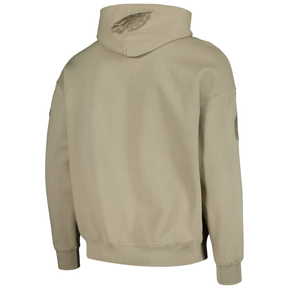 Jalen Hurts Philadelphia Eagles Pro Standard Player Name & Number Pullover Hoodie - Tan discount