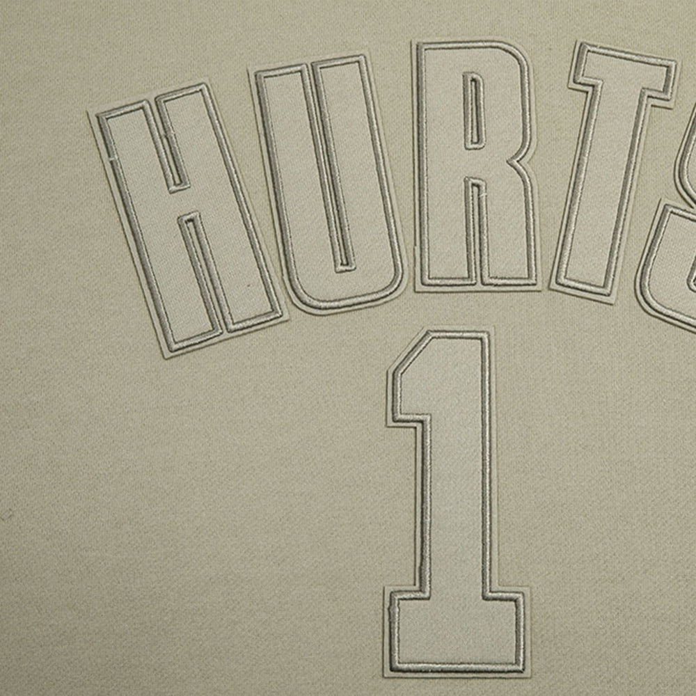 Jalen Hurts Philadelphia Eagles Pro Standard Player Name & Number Pullover Hoodie - Tan discount