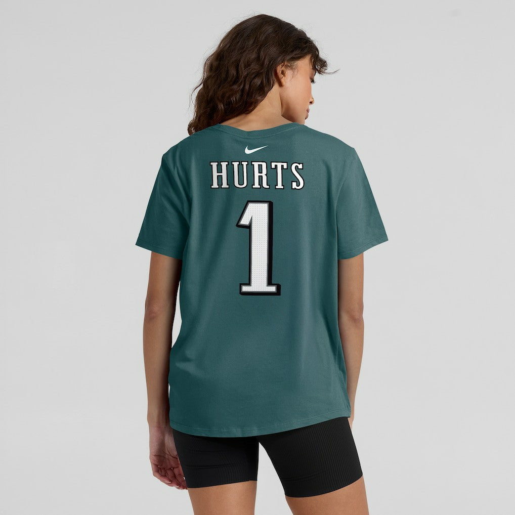 Jalen Hurts Philadelphia Eagles Women's Player Name & Number T-Shirt - Midnight Green | Nike cheap