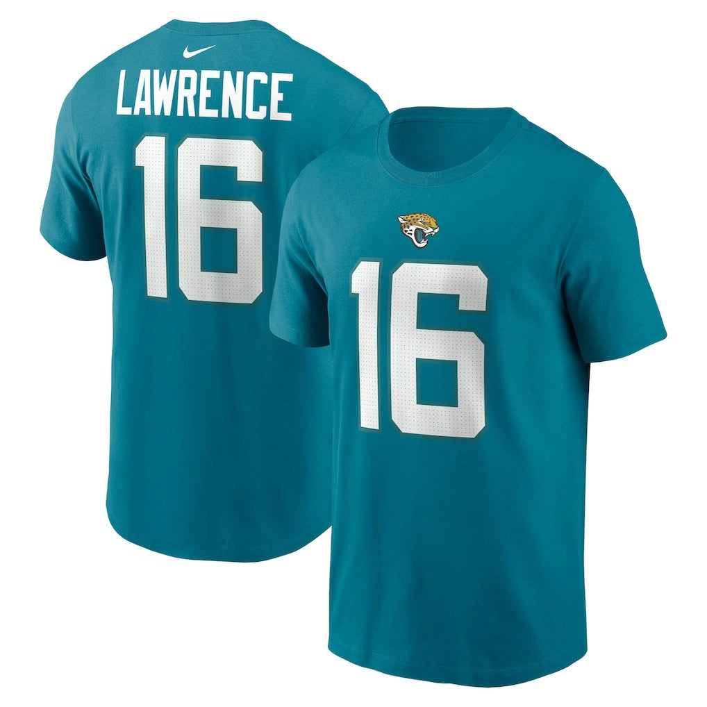 Trevor Lawrence Jacksonville Jaguars Player Name & Number T-Shirt - Teal | Nike cheap