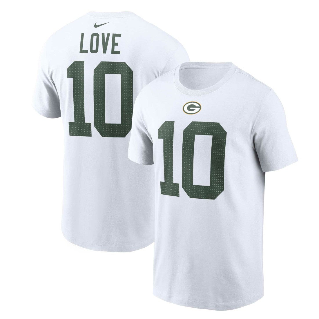Jordan Love Green Bay Packers Player Name & Number T-Shirt - White | Nike for sale