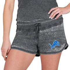 Detroit Lions Concepts Sport Women's Resurgence Waffle Knit Shorts - Charcoal sale