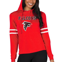 Atlanta Falcons Concepts Sport Women's Marathon Lightweight Lounge Pullover Hoodie - Red cheap