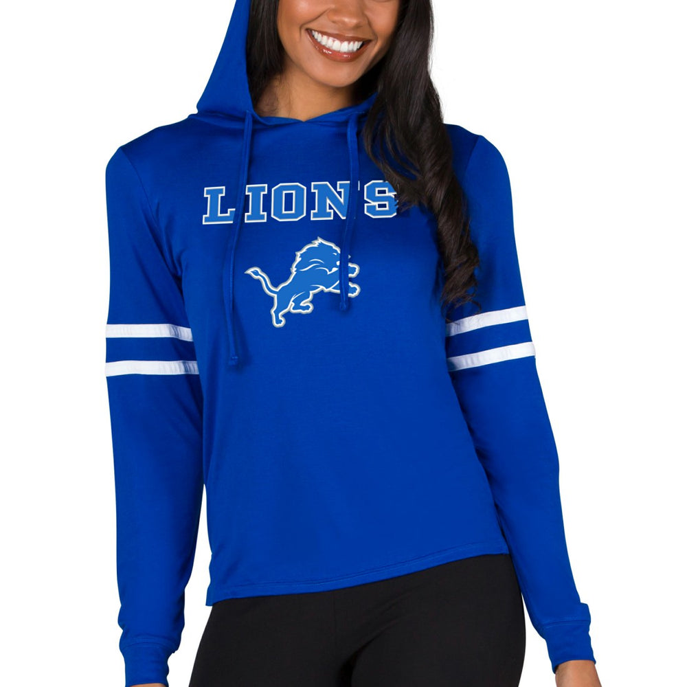 Detroit Lions Concepts Sport Women's Marathon Lightweight Lounge Pullover Hoodie - Royal outlet