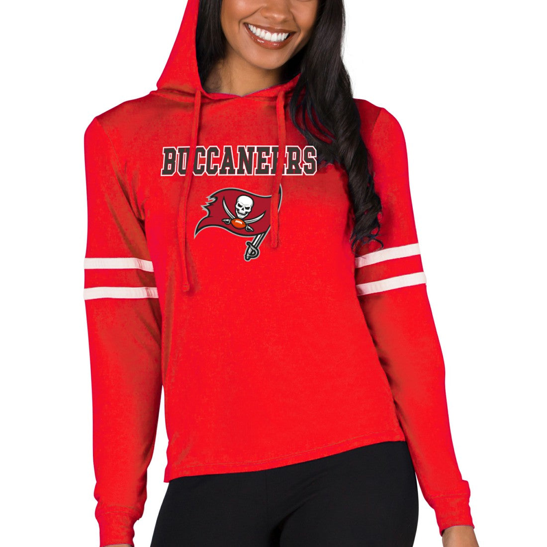 Tampa Bay Buccaneers Concepts Sport Women's Marathon Lightweight Lounge Pullover Hoodie - Red outlet