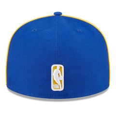 Golden State Warriors Piped & Flocked 59Fifty Fitted Hat - Royal | New Era on sale